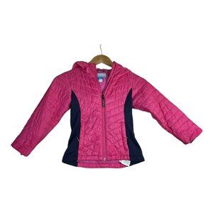 Columbia Girls Full Zip Hooded Jacket size XXS (6) Pink‎